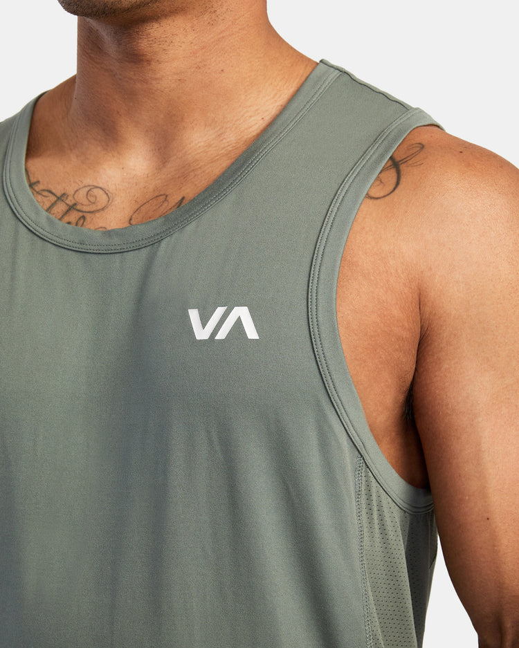 Sport Vent Tank Top - Agave Green