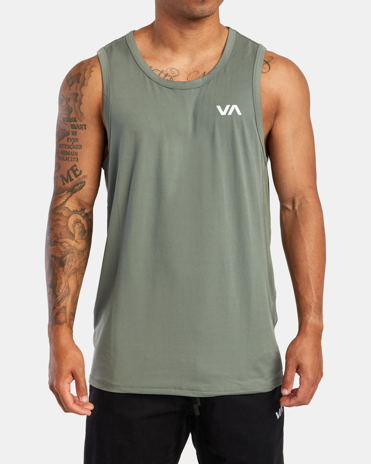 Sport Vent Tank Top - Agave Green