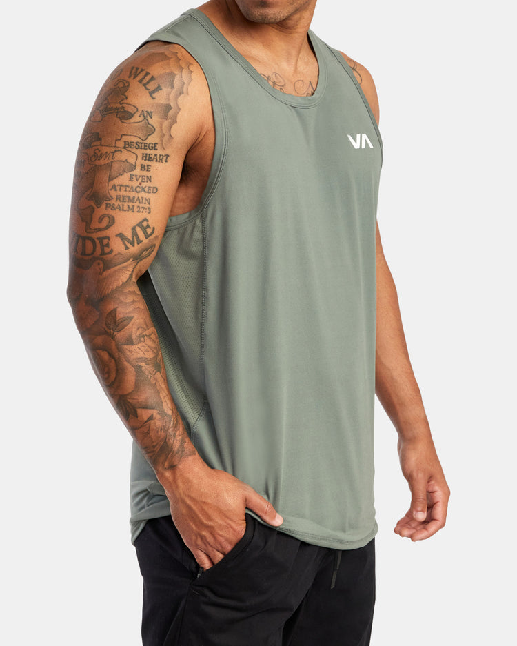 Sport Vent Tank Top - Agave Green